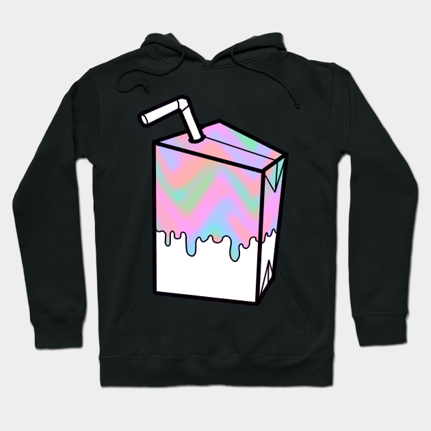 Neon milk carton box Hoodie by Angsty-angst